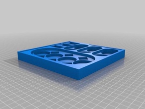 heroclix 7x7 team tray games miniatures 3d print model - Mito3D