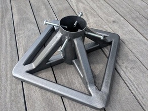 christmas tree stand weldable outdoor & garden holder square tubing welded welding 3d print model - Mito3D