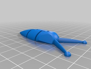 kurz artikuliert slug sas-Schlüsselanhänger Tiere Niedlich Estland flexibel Schnecke 3d print model - Mito3D
