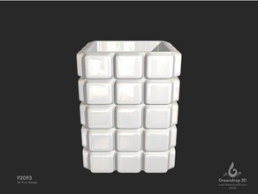 cube mini vase decor 3d print printing greendrop3d 3d print model - Mito3D