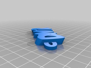 demir Anahtarlık özelleştirilmiş 3d print model - Mito3D
