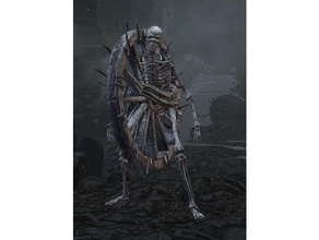 bonewheel skeleton toys games creature dark souls dnd miniature monster undead 3d print model - Mito3D