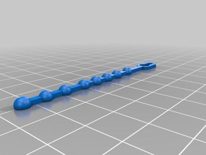 cable zip tie organization beaded management ziptie 3d print model - Mito3D