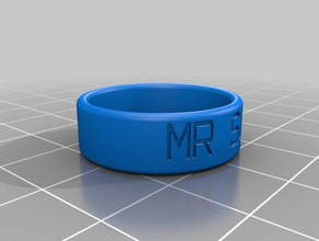 mr sis ring rings customized 3d print model - Mito3D
