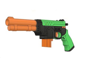 turquie -semi auto nerf mauser- les jouets jeux mhp bras blaster pistolet mod 3d print model - Mito3D