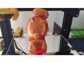 donald duck b&uumlste buste sculptures 3d print model - Mito3D