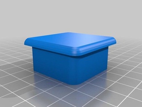 square end cap replacement parts 3d print model - Mito3D
