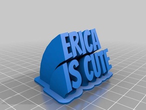 erica office customized 3d print model - Mito3D