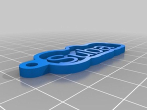 areal sabee1 keychains customized 3d print model - Mito3D