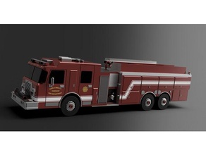 2019 smealspartan fire truck pumper-tanker Fahrzeuge Motor Csepel engine 3d print model - Mito3D