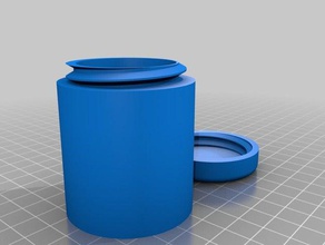 semplice vaso con coperchio mano strumenti 3d print model - Mito3D