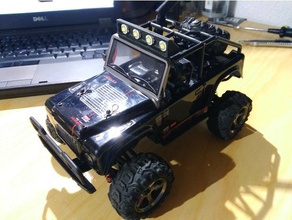 subotech cesur destek yanar rc araç 3dprintable araba led LED ışık mount açtı 3d print model - Mito3D