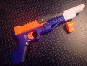 pistola nerf sharpfire barril mod los juguetes juegos 3d print model - Mito3D