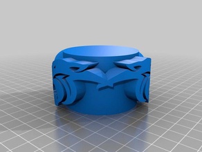 paola panther head cylinder 3d printing 3d print model - Mito3D
