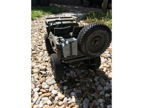 spare tire holder mb jeep rc vehicles 3d print model - Mito3D