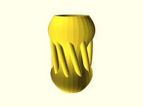 fancy vase decor 3d print model - Mito3D