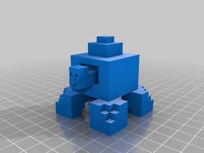 kaplumbağa blok hayvanlar 3d print model - Mito3D