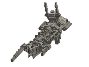 caos idolator classe raider 2 jogos battlefleet gótico bfg 3d print model - Mito3D