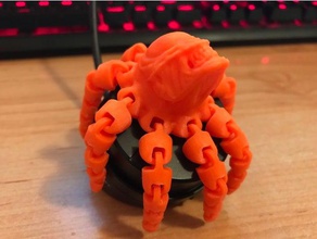 octo alien - Spielzeug Spiel Zubehör cute octopus mobile Teile 3d print model - Mito3D