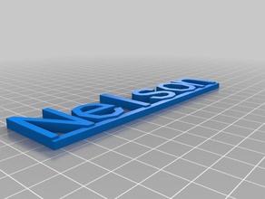 nelson sinais logotipos personalizado 3d print model - Mito3D