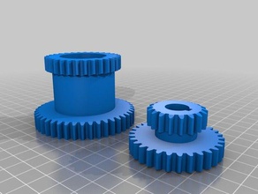 hi low gears metal mini lathe machine tools chinese cnc plastic replacement gear part parts 3d print model - Mito3D