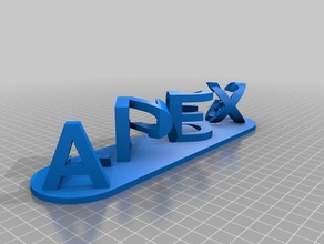 apex ledgends ilusão sinais logotipos personalizado 3d print model - Mito3D