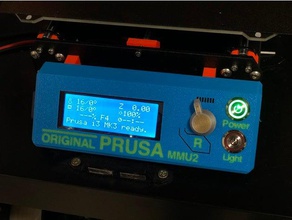 mk3 mmu écran lcd boutons d'alimentation 3d de l'imprimante pièces l'éclairage mmu2 multicolore multimaterial interrupteur prusa i3 3d print model - Mito3D