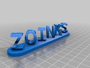 zoinks scoobs i segni loghi personalizzato 3d print model - Mito3D