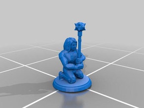 praying dnd pathfinder toy game accessories 3d print model - Mito3D