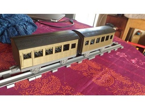 lego duplo wagon Passagieren Bau Spielzeug 3d print model - Mito3D
