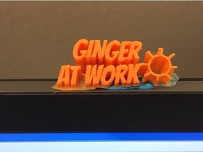 ginger work office customized 3d print model - Mito3D