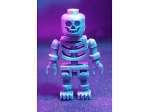 lego skeleton minifigure 11 printed skull face toys games terminator 3d print model - Mito3D