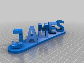 james jaxon işaretler logoları özelleştirilmiş 3d print model - Mito3D