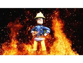 sam del vigile fuoco persone cartone animato carattere bambini giocattolo firemansam ragazzi mini 3d print model - Mito3D