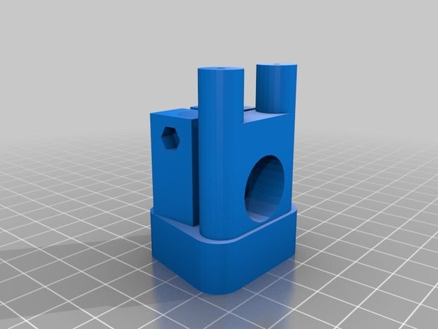 tbs discovery karbon fiber tüp 16mm 50mm yüksekliğe monte edin hobi boom clamp 3D print model - Mito3D