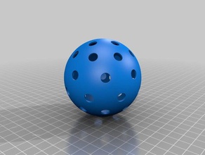 pickleball version 2 sport outdoors 3d print model - Mito3D