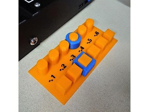 wash out test bed 3d printing tests chienline compensation design measure mechanical offset 3d print model - Mito3D
