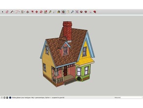 carl fredricksen casa da disney pixar up 3d impressão 3d print model - Mito3D
