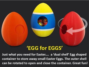 egg eggs household box bunny celebrate celebration child children childrens childs chocolate container dust easter festive food holder holiday incense jar kitchen lollies lolly moving muzz64 novelty fun nsfw pantry religious rotating seasonal storage sweet sweets swett toy water 3d print model - Mito3D