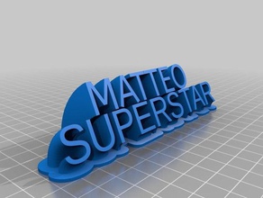 matteo sinais logotipos personalizado 3d print model - Mito3D
