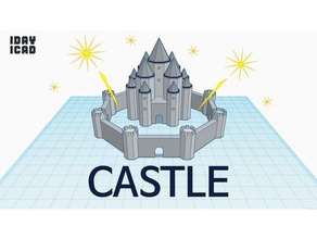 1dia 1cad castelo edifícios estruturas 1day1cad 3d print model - Mito3D