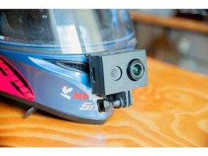 resistente alle intemperie coperchio scorrevole xiaomi yi caso gopro mount la fotocamera casco di montaggio videocamera 3d print model - Mito3D