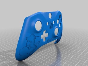 xbox one custom controller shell rwby blake edition video Spiele faceplate Kunststoff Haut einzigartig wrap 3d print model - Mito3D