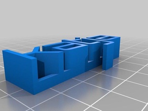 my customized 3d name plate sculptures 3d print model - Mito3D