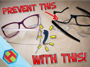 ear hooks glasses prevent slipping sliding down grips 3d print model - Mito3D