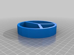 peace cookie cutter 3d printing 3d print model - Mito3D