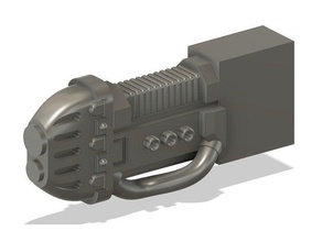 leman rouille sponson canon à plasma véhicules 3d print model - Mito3D