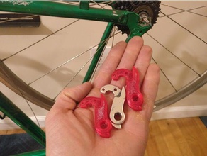 freecad demo bike patilla de cambio hobby bicicletas tutorial 3d print model - Mito3D
