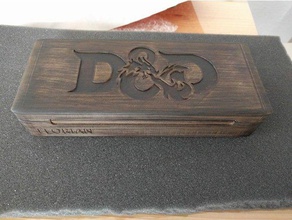 d&d rpg hero dice pencil vault case other box d20 diy dnd dragons dungeons foam games gaming magnet miniature player protect roleplay storage tabletop travel tray wood woodfill wyrmwood 3d print model - Mito3D