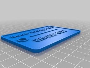 marc lugguage tag ménage personnalisé 3d print model - Mito3D